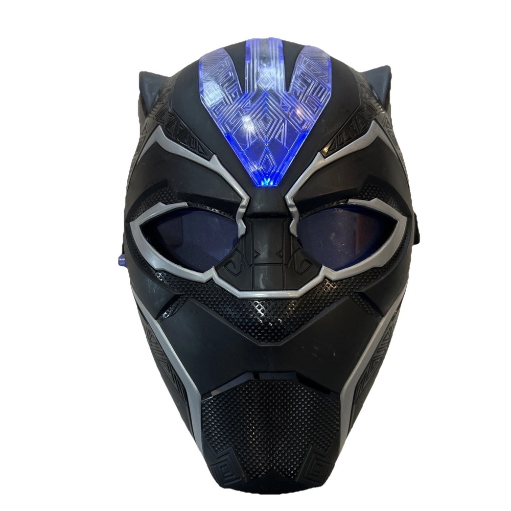 2017 Marvel Black Panther Light Up‎ Electronic Mask Helmet Cosplay Comicon